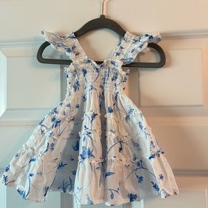 Hill House Baby Ellie Nap Dress. Blue botanical. Size 12-18 months.